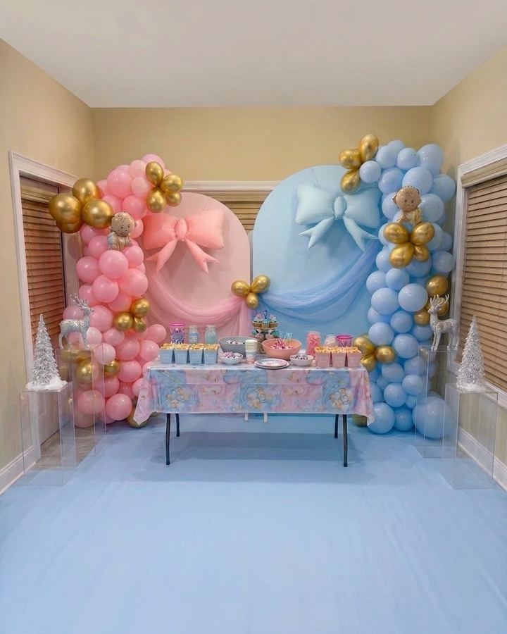 Gender reveal decor by Gill Decor in Calgary